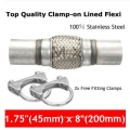 Stainless Steel Flex Pipes with Nipples for Car Exhaust